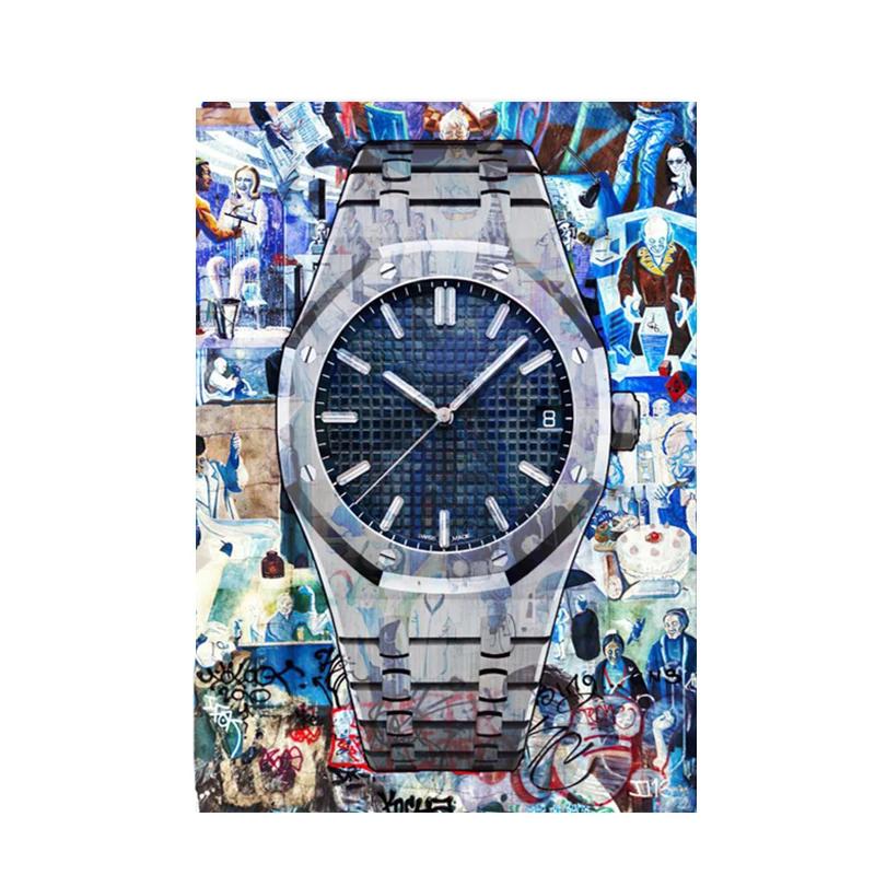 Fashion Watch Canvas Paintings Poster and Printing Modern Graffiti Art Wall Pictures for Living Room Home Decoration Cuadros