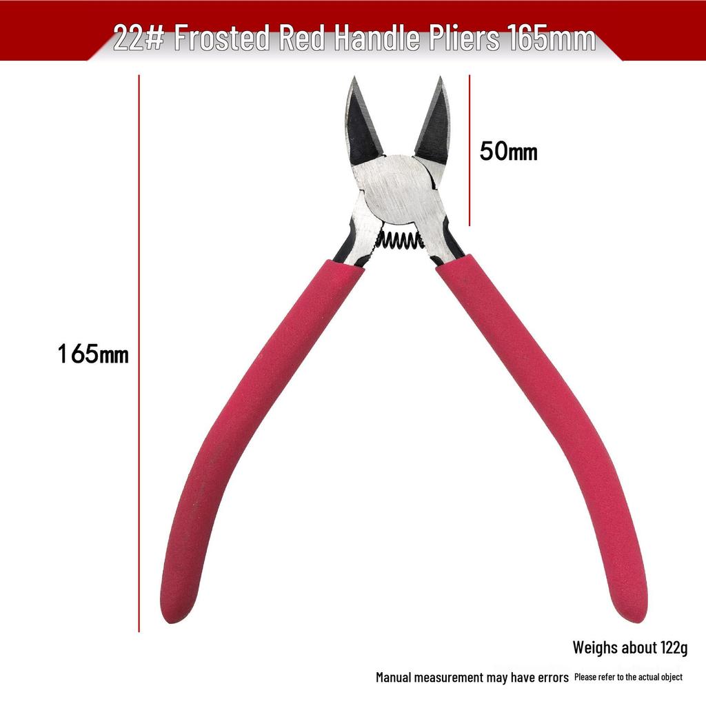 Precision Angled Industrial Wire Cutters: High-Hardness Manual Pliers for DIY & Electronic Components
