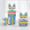10pc Colorful Square Rabbit Gift Boxes - Easter Candy Wrapping Paper Packaging Boxes