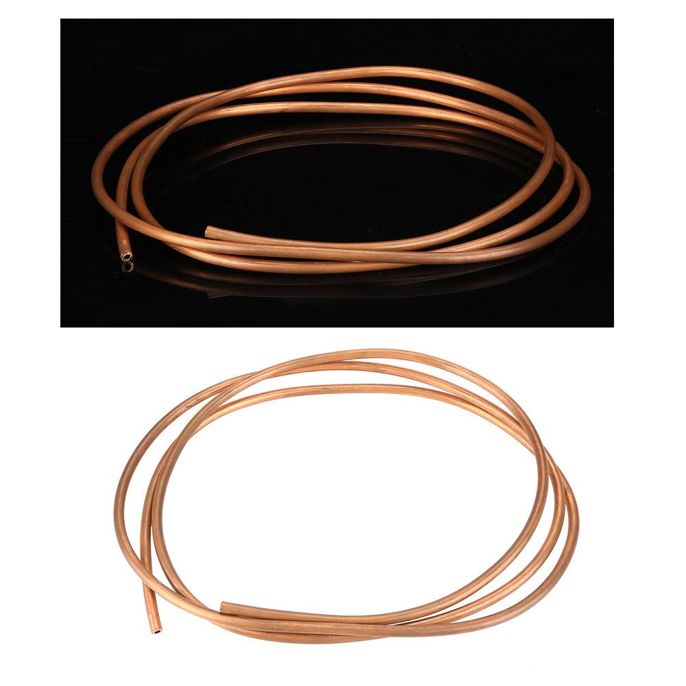 2m T2 Soft Copper Coil Tube Pipe ID 4mm OD 6mm Thickness 1mm for Refrigeration