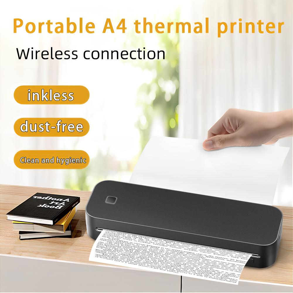 W-Marklife D210 A4 Thermal Printer OEM/ODM Certified 203dpi for Printing Documents Tattoo Paper FCC/RoHS/UKCA Certified