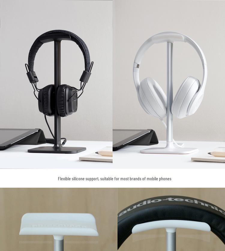 Aluminum Alloy Over-Ear Headphone Stand with Customizable Logo