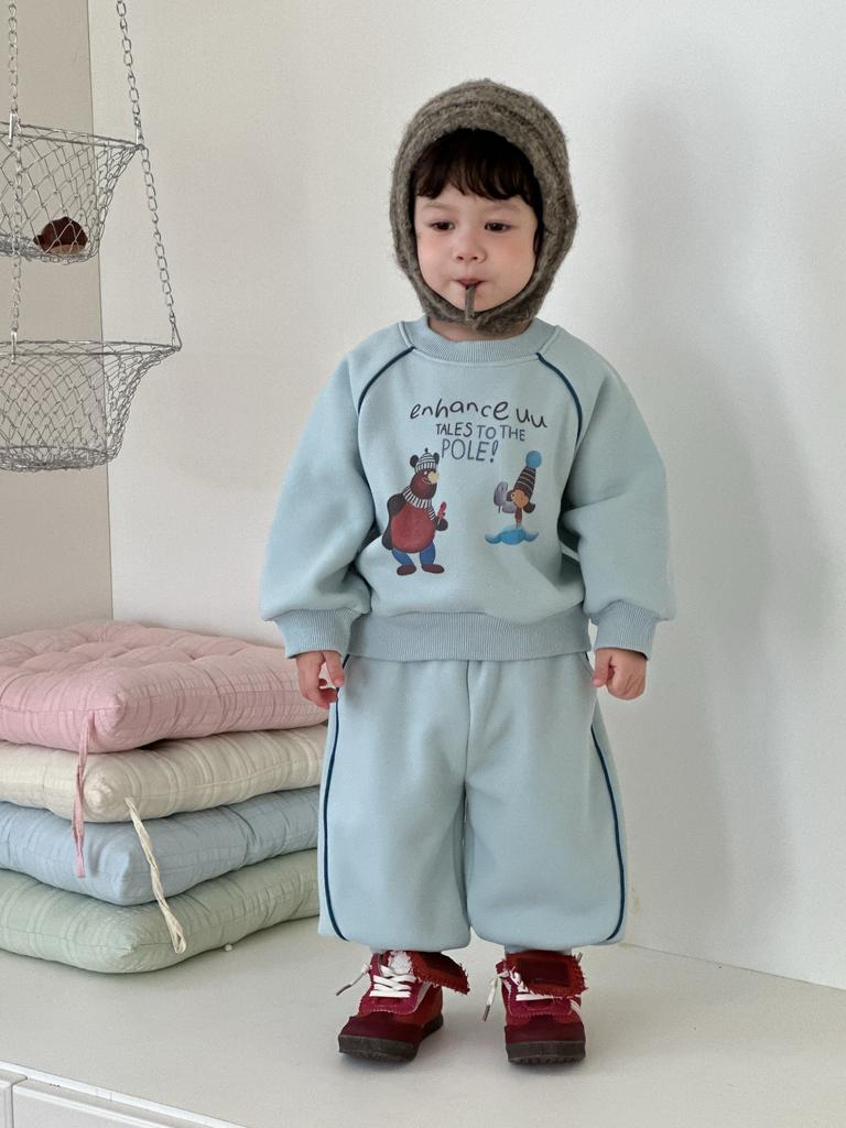 Boys' winter thickened suit New children's clothing baby winter clothing children's autumn and winter velvet sports suit