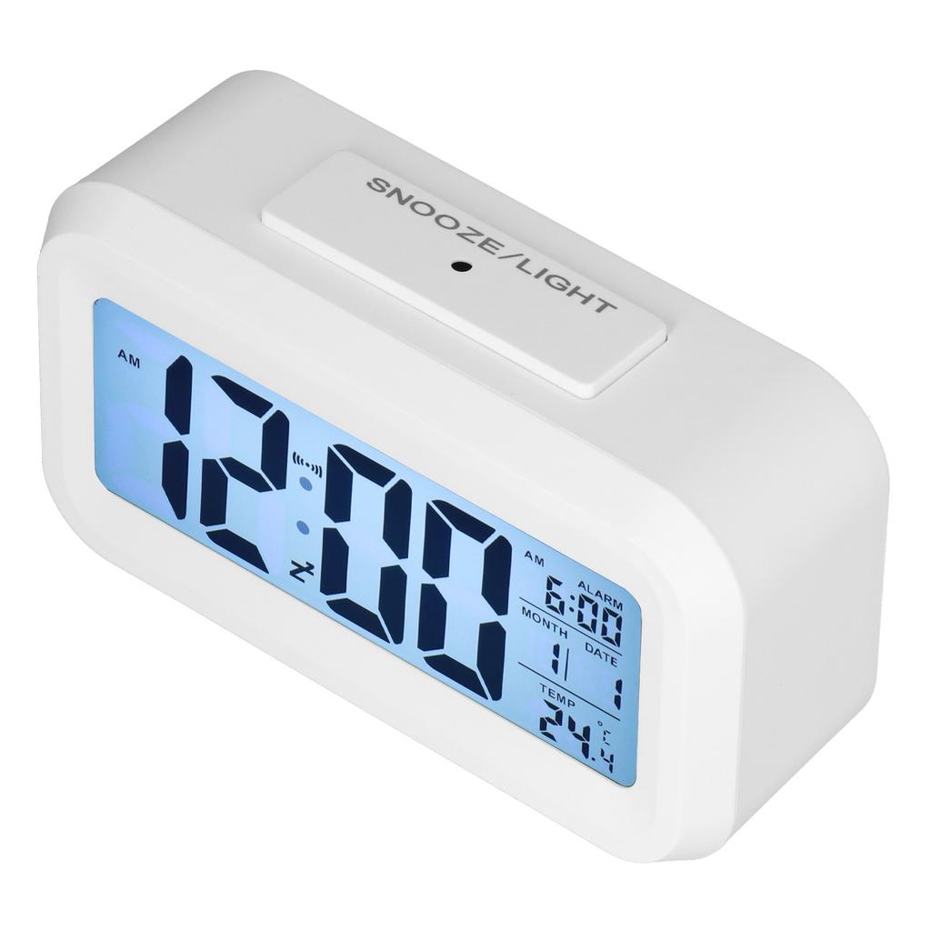 Digital Alarm Clock LED Large Display Electronic Night Light Snooze Function Alarm Clock for Bedroom