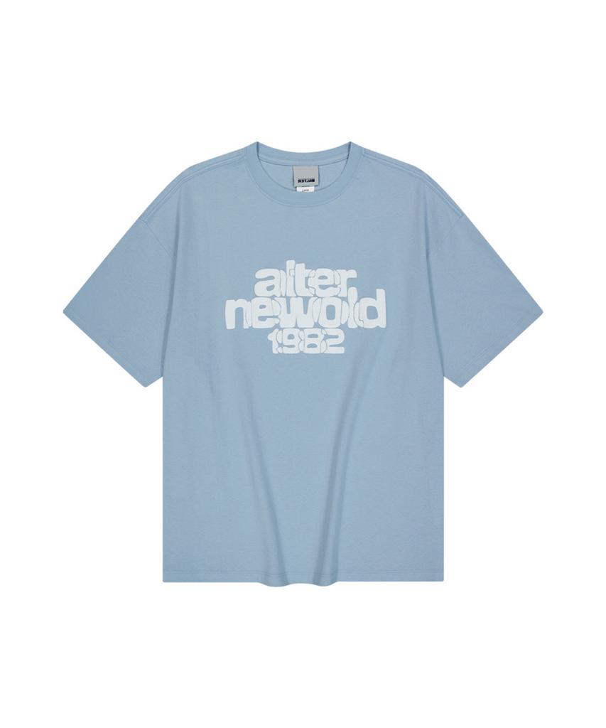 ALTER STUDIO Volume Print T-Shirt_L/Blue