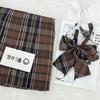 British Coffee Japanese JK Plaid High-Waist A-line Schoolgirl Skirt