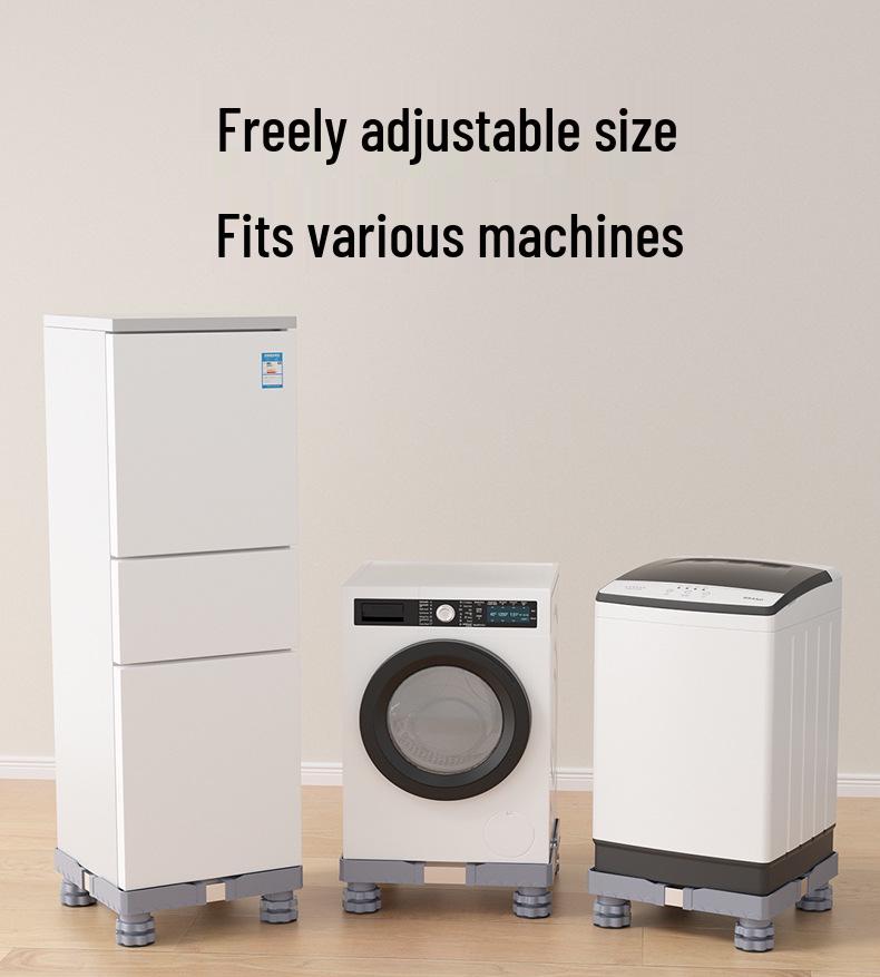Universal Heavy-Duty Washing Machine Base Stand - Moisture & Shockproof, Adjustable for Top & Front Load Models
