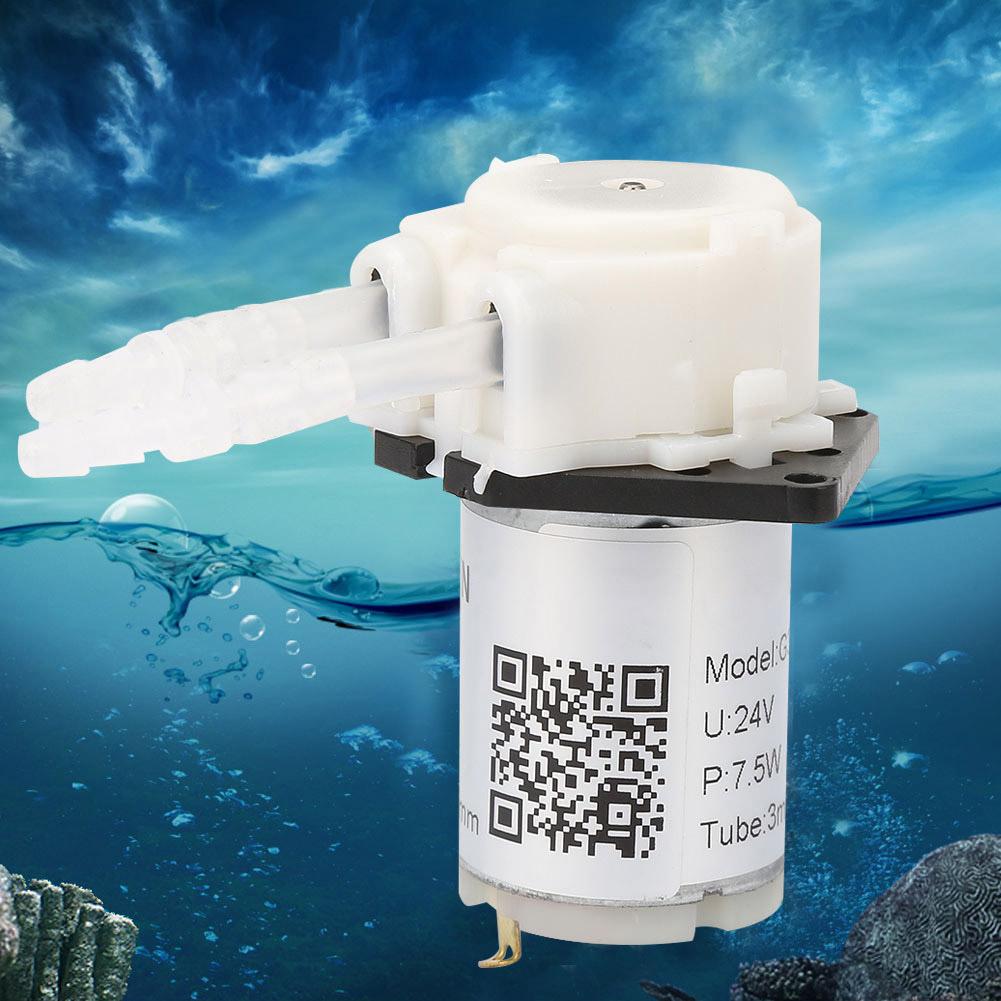 Dosing Pump   Peristaltic Tube Head For Aquarium   Chemical Analysis (black 24v 3*5)