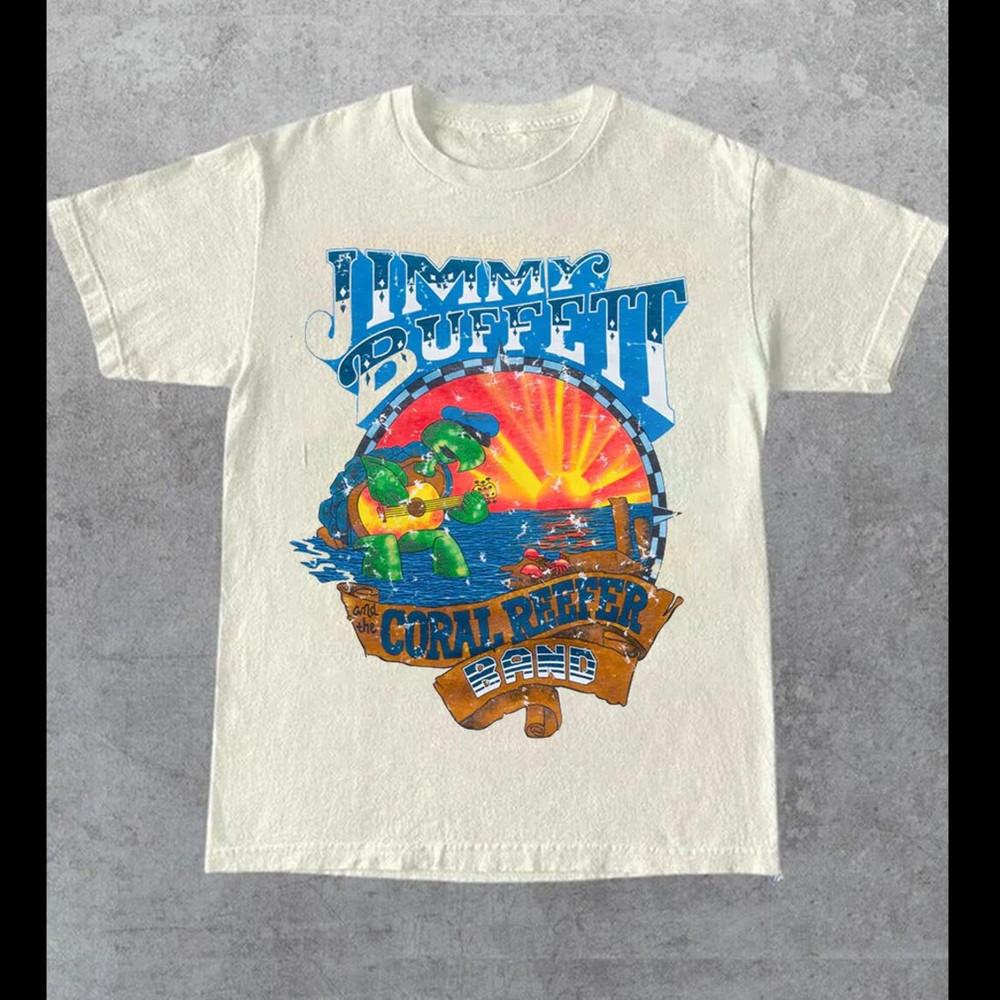 Jimmy Buffett Coral Reefer T Shirt Full Size S-5XL Unisex T-Shirt S