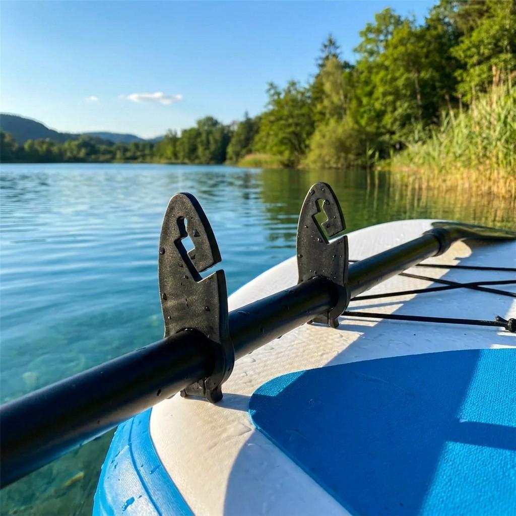 Stand Up Paddle Board Fasten Clip: 2 Pack ABS Plastic 11 cm Expandable SUP Fin Clamp - Easy Installation Secure Lock Paddleboard Accessories for Wate