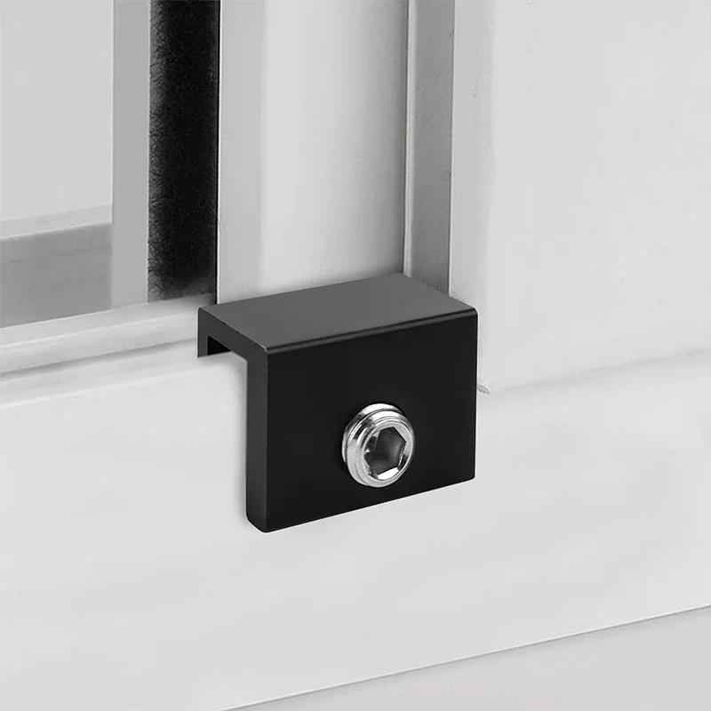 2 Pcs Non Punching Window Limiter, Window Lock Buckle, Sliding Door, Child Protection Device, Safety and Anti-theft Device