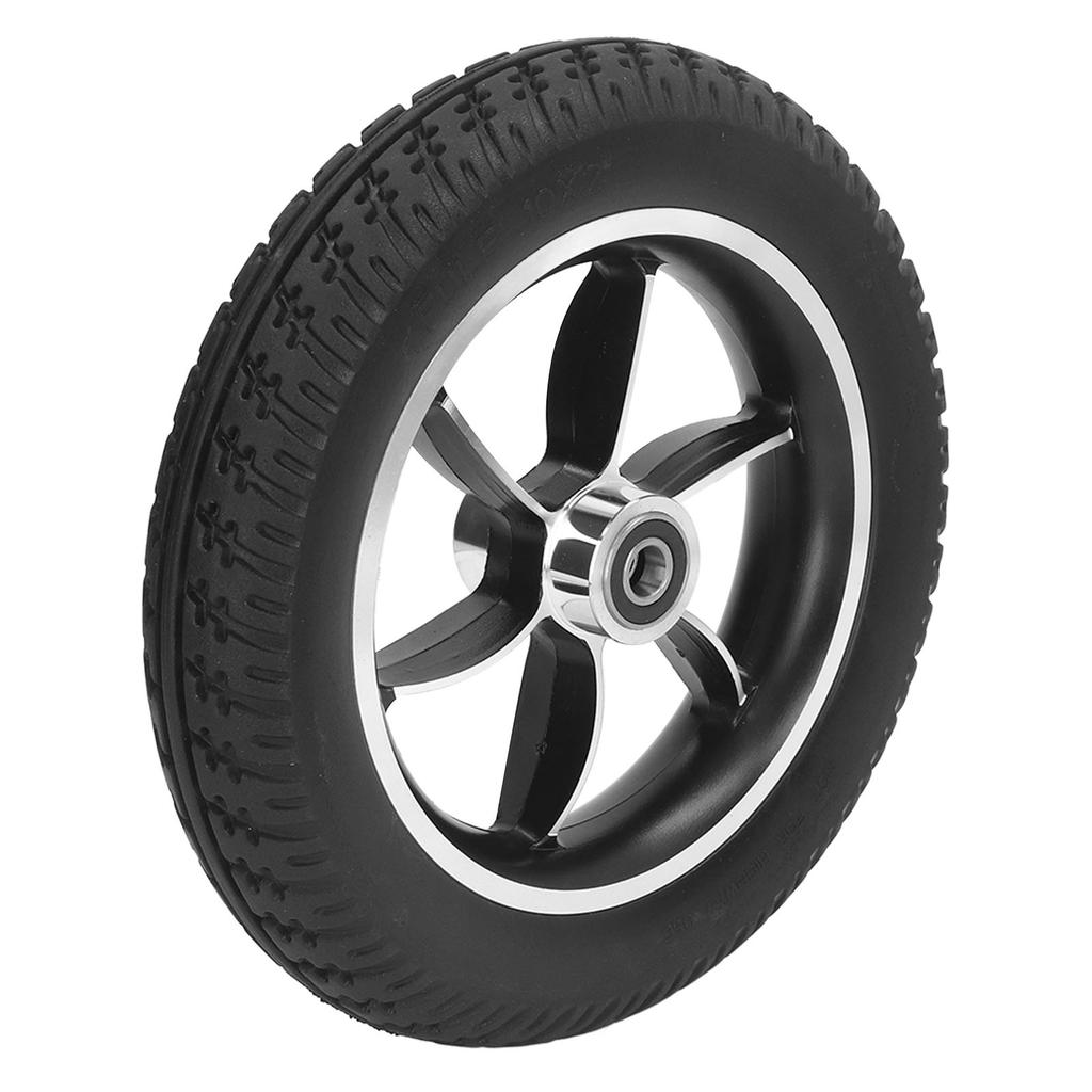 Wheelchair Wheel 10in PU Low Noise Walker Caster Tire Replacement for Rollator Trolley