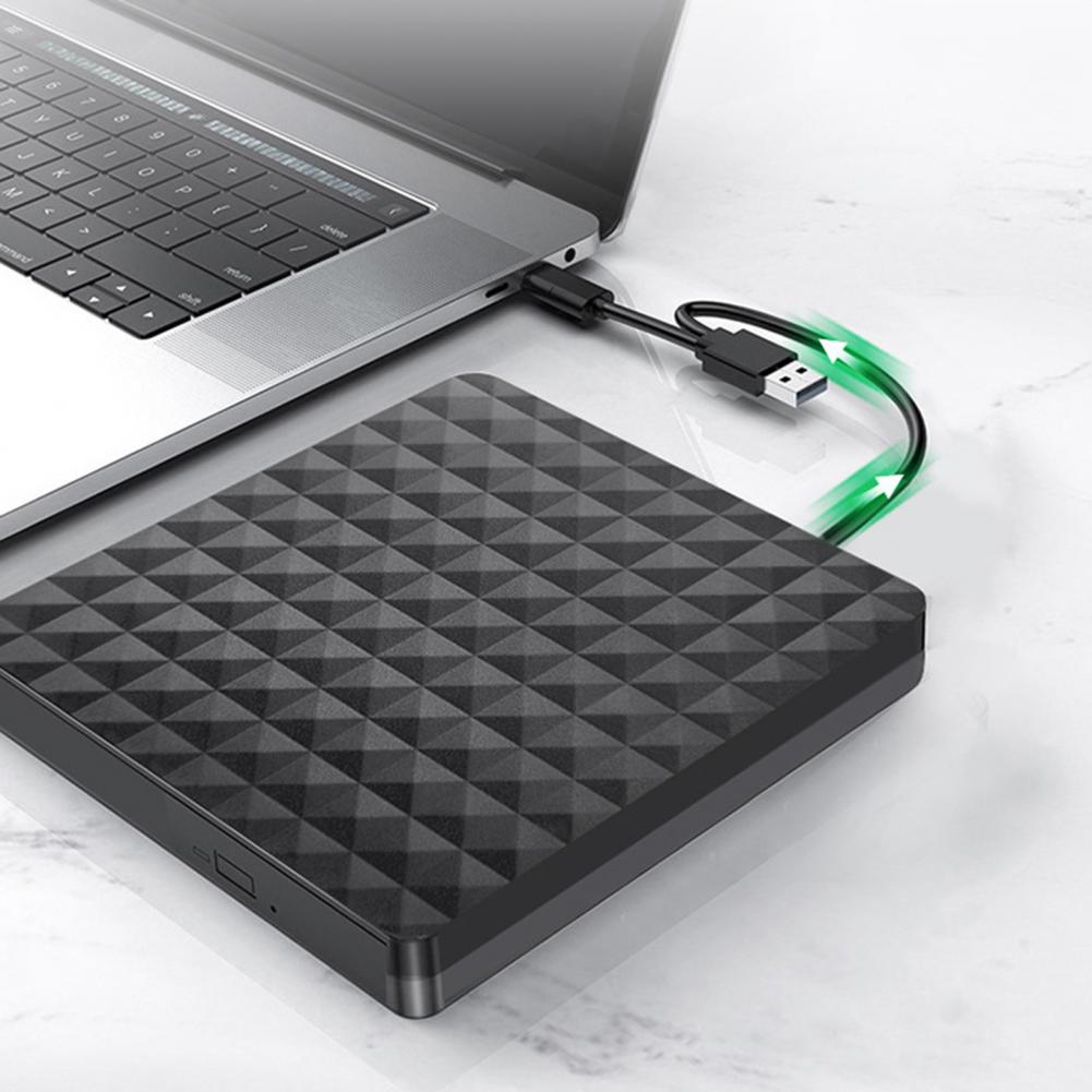 Reliable External Drive  High Reading Speed Anti-vibration External DVD Drive  External USB 3.0 Compact Disk Drive