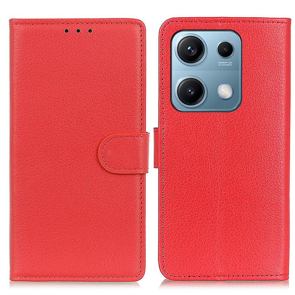 For Xiaomi Redmi Note 14S 4G Wallet Case PU Leather Phone Cover Litchi Texture