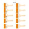 5/10/12pcs/Set Memory Nylon Paint Brushes for Acrylic/Oil/Watercolor Drawing Wooden Synthetic Bristles Easy To Clean BBQ Brush