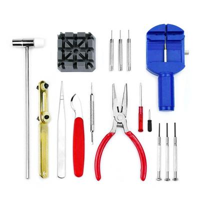 16-teiliges/Set Uhrenreparaturwerkzeugset für Uhrengehäuseöffner, Armband, Batteriewechsel oder Uhrenteil, tragbares Uhrmacherwerkzeugset