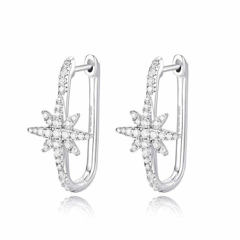 APM Monaco earrings METEORITES/ Six Pointed Star [Romantic Confession] Baby Six Pointed Star Sparkling Earrings F (one size fits all) Endless Love