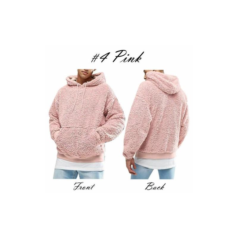 Herren Winter Flauschiger Hoodie Pullover Stilvolles Fleece Sweatshirt für Ultimative Wärme