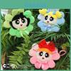 The Powerpuff Girls Season Plush Keychain With Cherry Blossom Design For Cute Bag Accessories