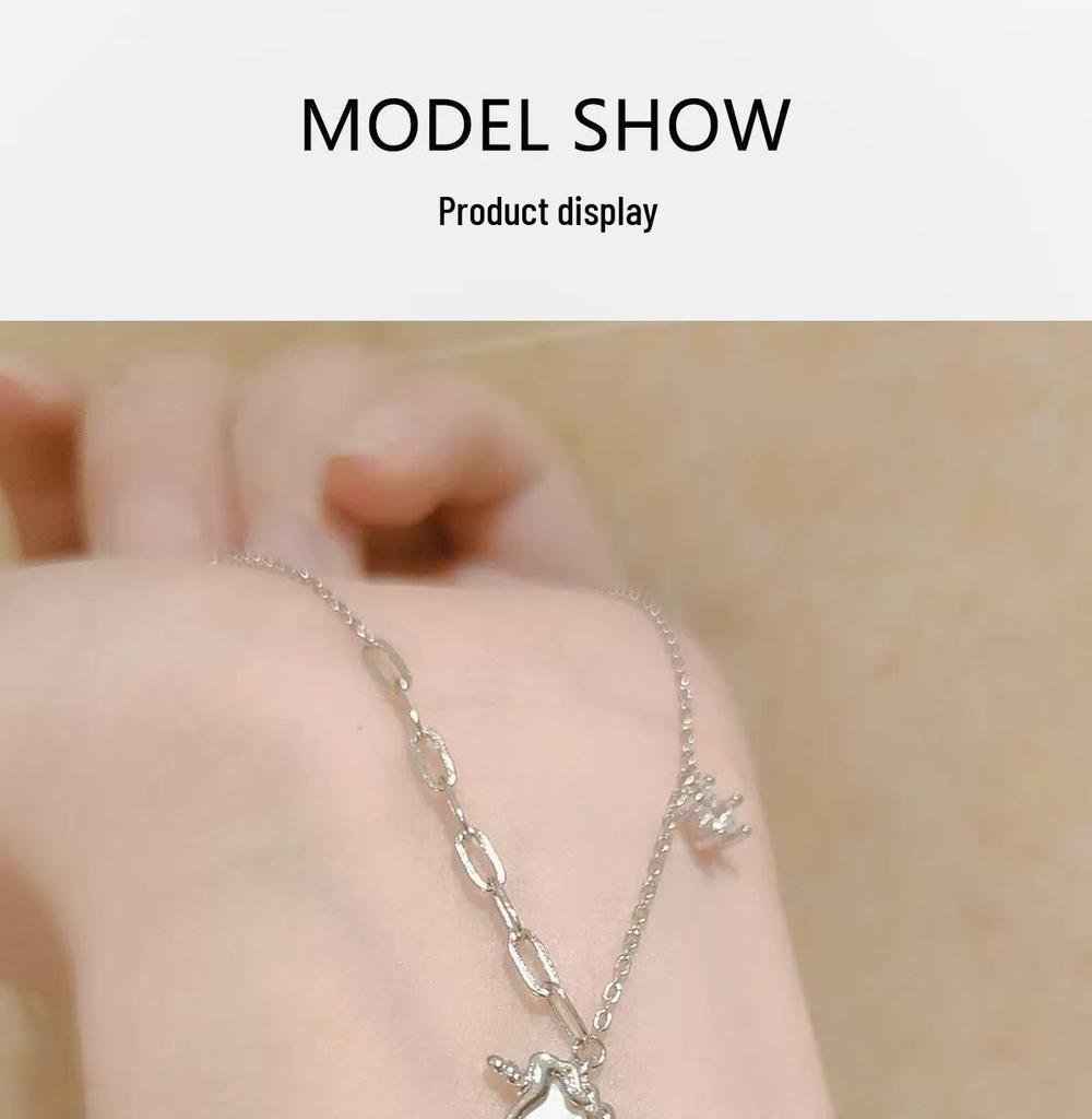 Starlight Unicorn Necklace: Nickel Silver with Real Gold, Zodiac Year Good Luck Charm for Women