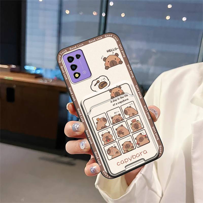 Fashion Design Cartoon Phone Case For ZTE Libero 5G iii/A202ZT Protective Shockproof Card Sleeve Cover Anti-dust Cute