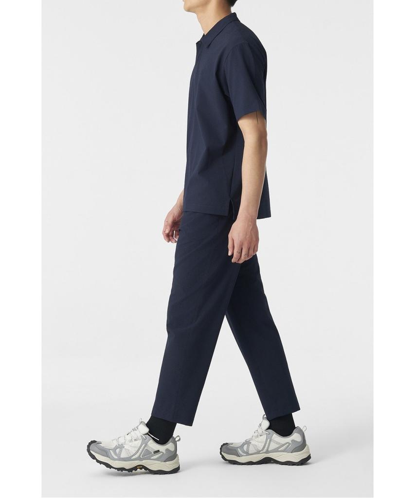 Koolongseupocheu Men'S Seersucker Tapered Fit Pants (Set-Up) Tlpnm26581Nay