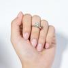 Anziw 2CT 3CT Moissanite Ring 1CT 0.5CT Wedding Engagement Ring 925 Silver for Women Solitaire Diamond Finger Jewelry