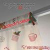 2pcs,Curtains Christmas Cute Decorations (3) Print Popular Curtains 100% Polyester Curtains Festive Perfect for Bedroom,