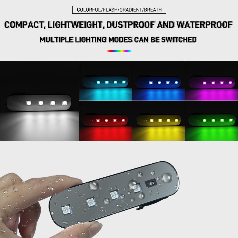 Led Car Door Light USB Rechargeable Welcome Light Infrared Induction Auto Door Safe Anti-collision Emergency Warning Signal Lamp