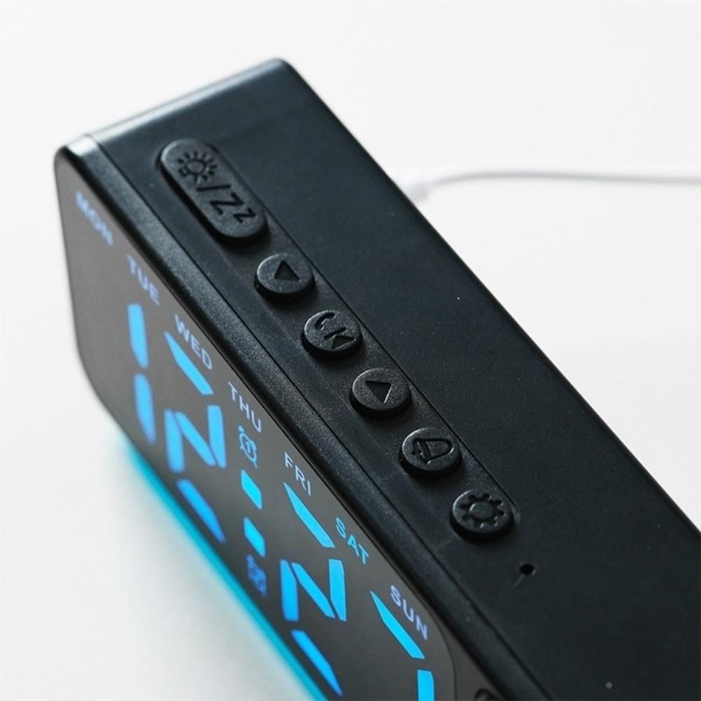 Time / Week / Date Display LED Digital Alarm Clock Dual Alarms Electronic Table Clock Home Decor