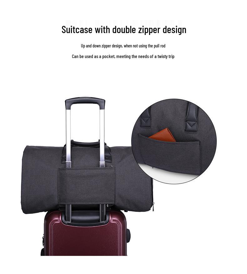 Large Capacity Travel Cylinder Bag - Multipurpose Outdoor Fitness & Foldable Suit Storage