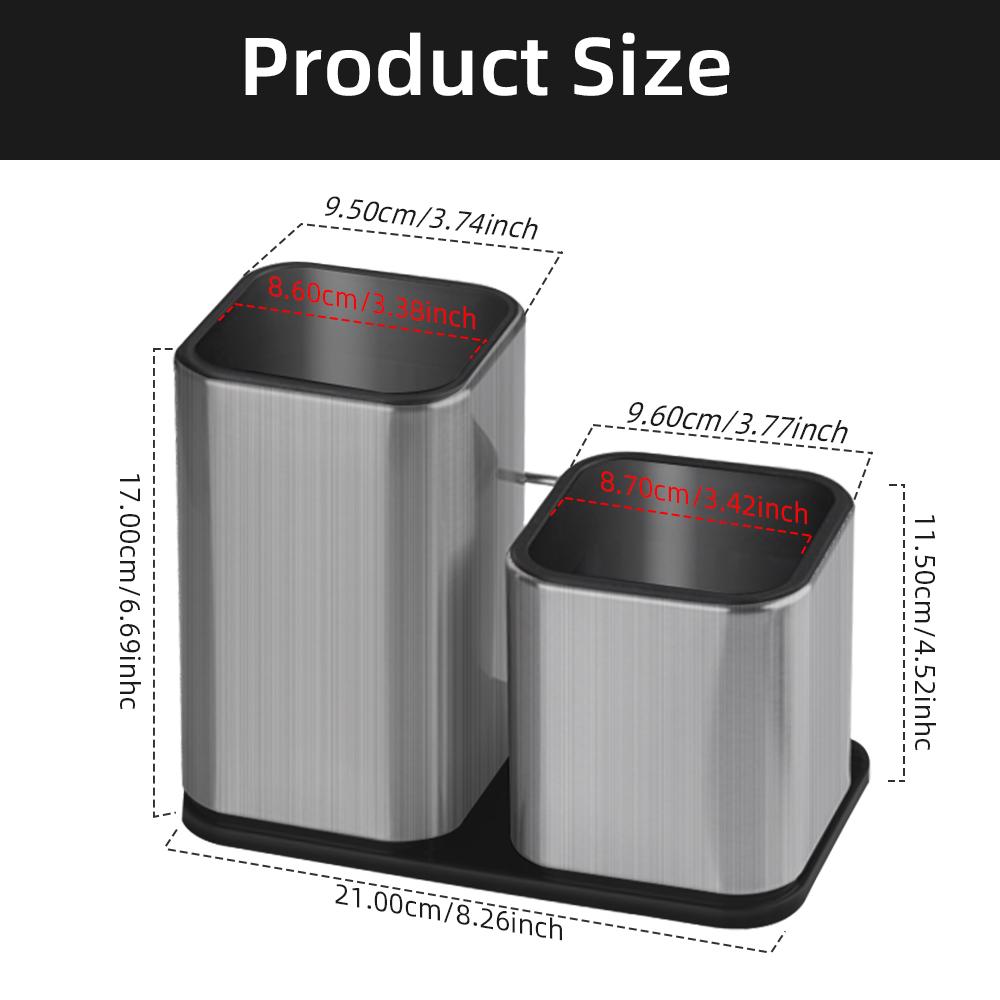 Knife Stand Holder For Kitchen Knife Stainless Steel Knife Holder Stand Cutlery Holder Block High End Kitchen Accessories