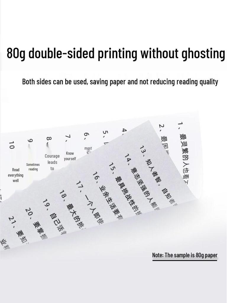 A4 Green Shade 70g/80g Printing Paper: 2500 Sheets White Draft Copy for Office Use