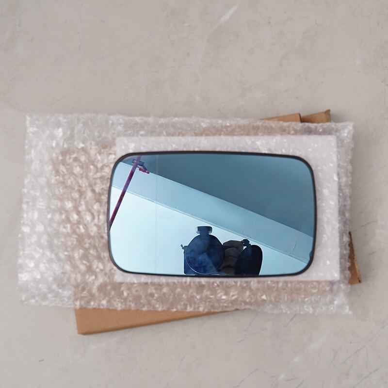 Driver/Passenger Side Blue Mirror Glass For BMW E46 E39Tinted W/Holder Heated.