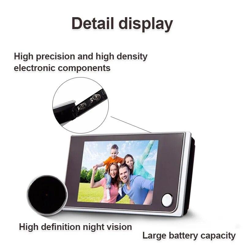 3.5 "Digital Electronic Monitoring Video Doorbell 520A Smart Video Doorbell Camera Large Field of View Wide Angle