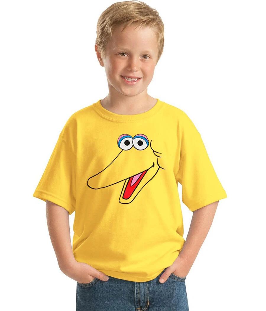Big Bird Face Youth Kids Boys Baby Children T-shirt 160
