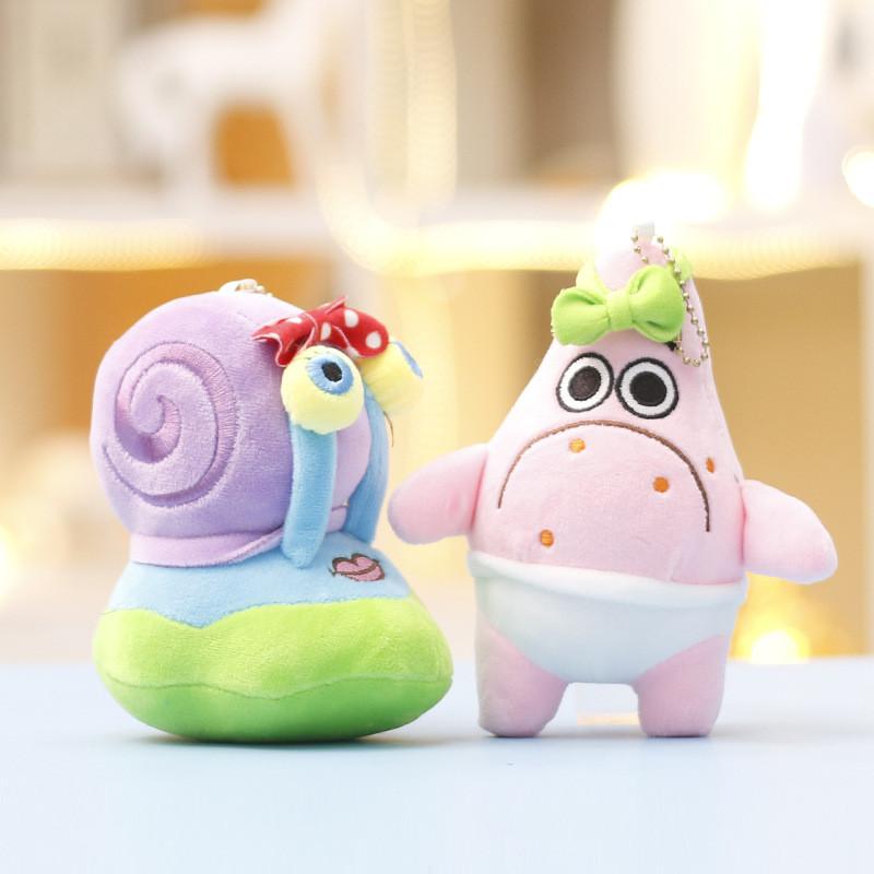 Squarepants Patrick Spongebob Star Cartoon Soft Plush Keyring Doll Bags Pendant