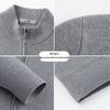 Men's Heavyweight Stand-Collar Knit Cardigan