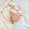 Fashion Korean Ins Pleated Cloud Tote Bag Women Solid Color Casual Simple Bubble Foo Bag Trend Soft Crossbody Bag Handbag