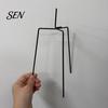Yard Decoration Stand Heavy Duty Iron Garden Stake, Triangular Stability Ground Peg, Rust Metal Insert Resistant Support Bracket for Outdoor Lawn And