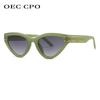 Vintage Cat Eye Sunglasses Women Men 2024 Brand Designer Fashion Goggle Sun Glasses Female Trends Shades Outside Eyewear UV400
