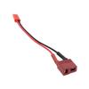 T Plug Female To JST Female Adapter Cable for Remote Control Car Airplane Ship Models 119mm 4.7in