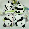 Cute Panda Embroidered Coral Fleece Hand Towel - Soft, Thick, and Highly Absorbent Kitchen Cloth with Hanging Loop