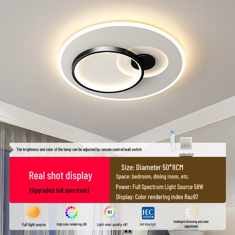 Ultra-Thin Smart Ceiling Light Set: Modern Minimalist, Full Spectrum Home Decor Lighting