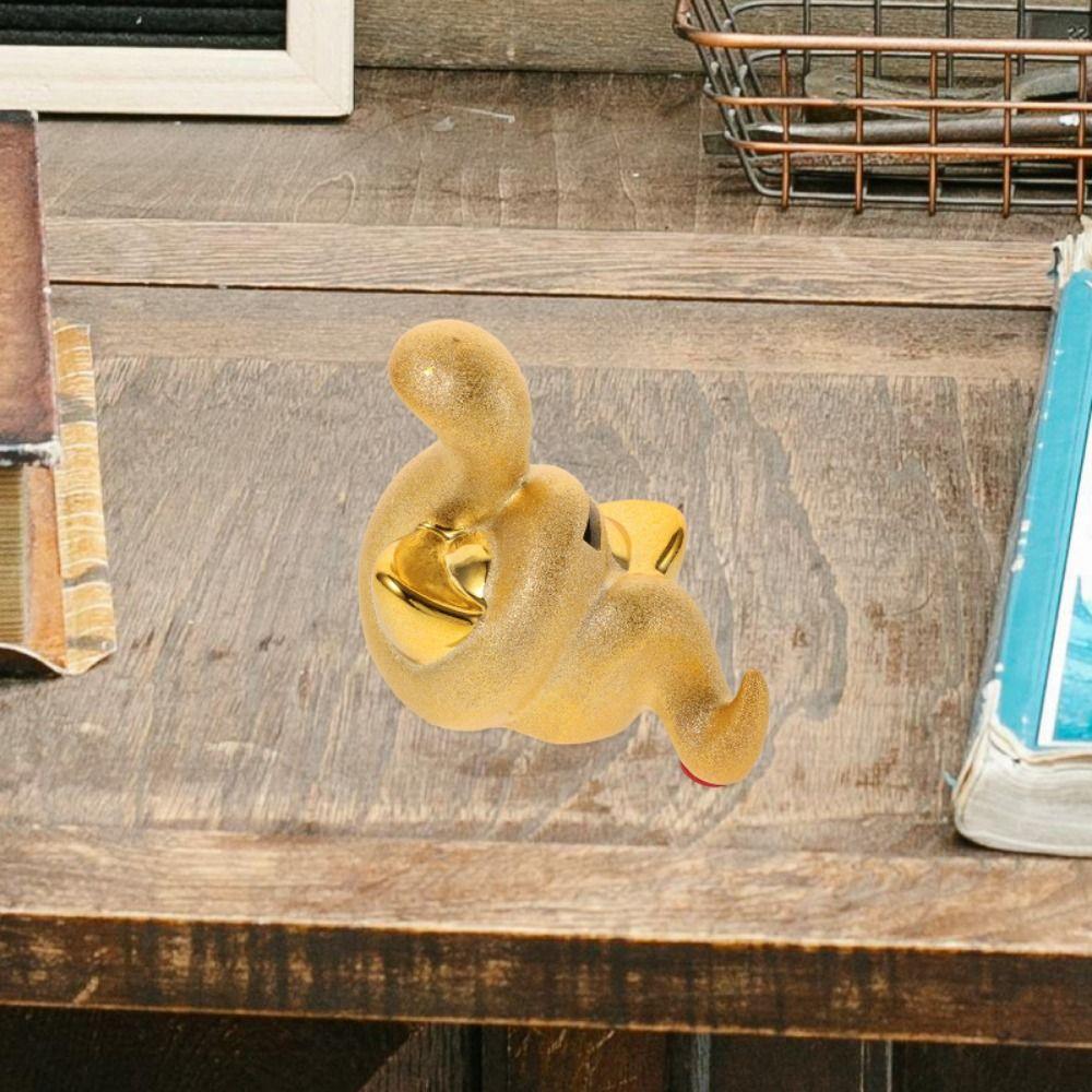 Cartoon Snake Year Ornaments Cute Desktop Animal Jar Funny Golden Snake Piggy Bank Bedroom
