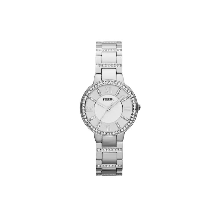FOSSIL Wrist Watch Quartz Movement Stainless Steel Strap 30mm Silver Dial Women s Watch 50m Water Resistant ES3282 Silver Dial