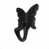 2 PCs Black/White/Bronze Color Butterfly Shaped Wall Hooks Wall Mounted Hanger for Coat Cloths Hat Towel Household Items