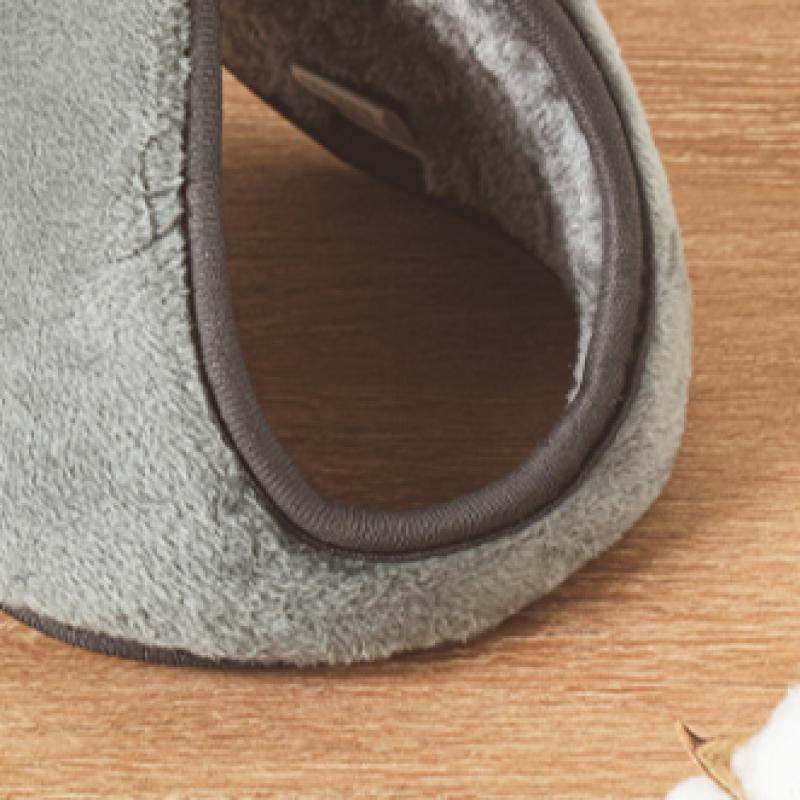 Daiso Jednobarevné náušníky Šedé