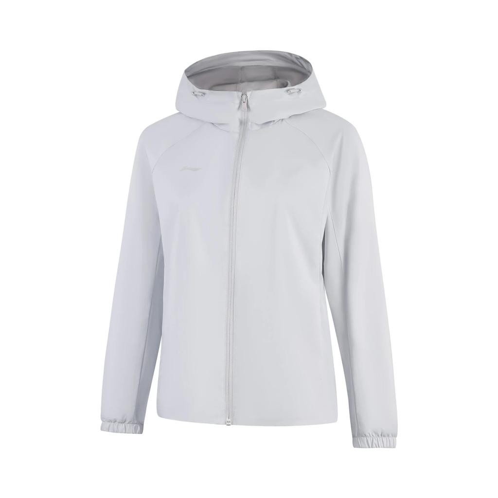 Li Ning Group Purchase Series Hooded Zipper Casual Simple Sports Solid Color Loose Windbreaker Women Outerwear AFDV698-4