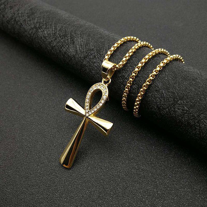 Egyptian Anhe Key Pendant European and American Men s and Women s Casting Necklace 2026 60CM
